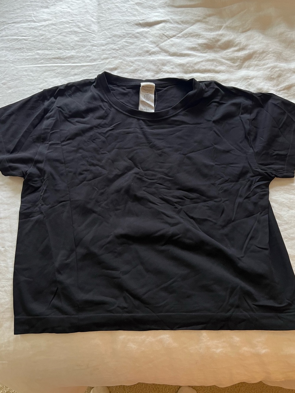 Athleta Black Short Sleeve Performance Tee